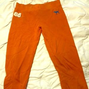 PINK Victoria's Secret Orange Sweatpants Medium